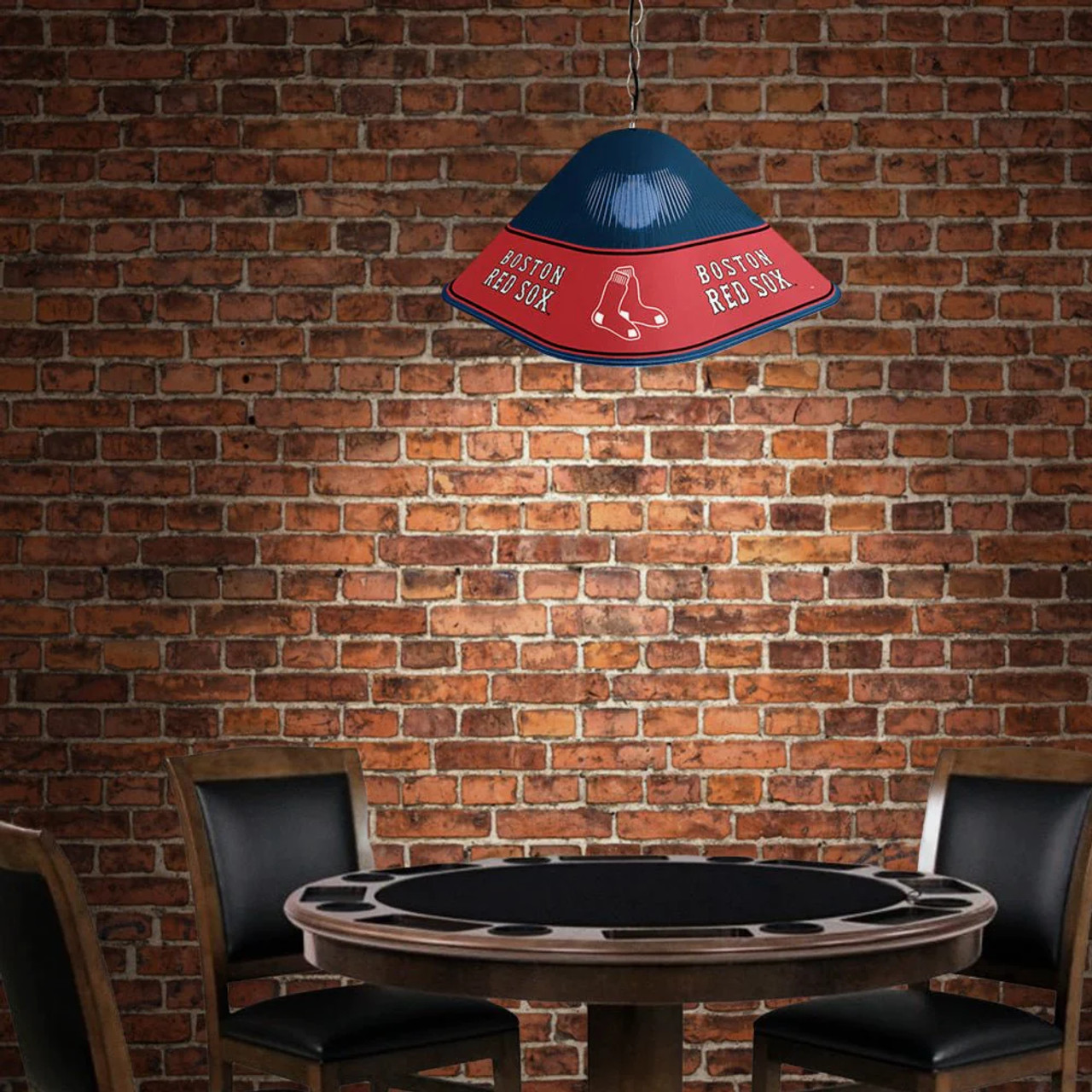 MBSOX-410-01A, Boston, BOS, Sox, Red Sox, BOST, Blue/Red  Game  Table  Light  Lamp, MLB, 704384965565