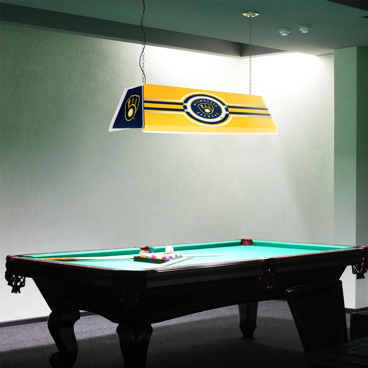 Milwaukee Brewers: Edge Glow Pool Table Light "B" Version