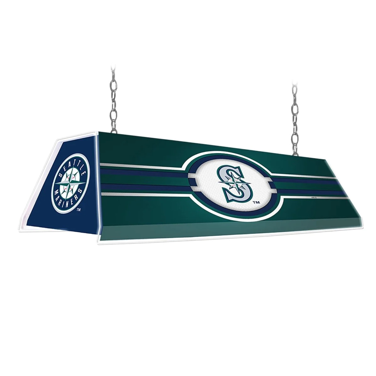 MBMARINERS-320-01B, SEA, Seattle, Mariners, Edge Glow, Billiard, Pool, Table, Light, Lamo, "B" Version, MLB, The Fan-Brand, 704384967248