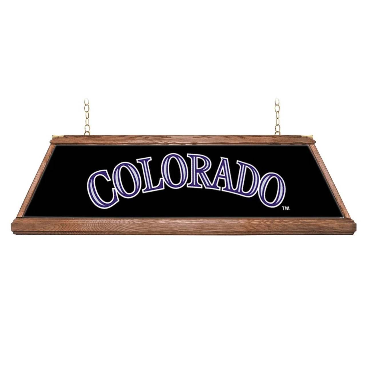 MBROCKIES-330-01A, COL, Colorado, Rockies, Premium, Wood, Billiard, Pool, Table, Light, Lamp, MLB, The Fan-Brand, "A" Version, 704384965640