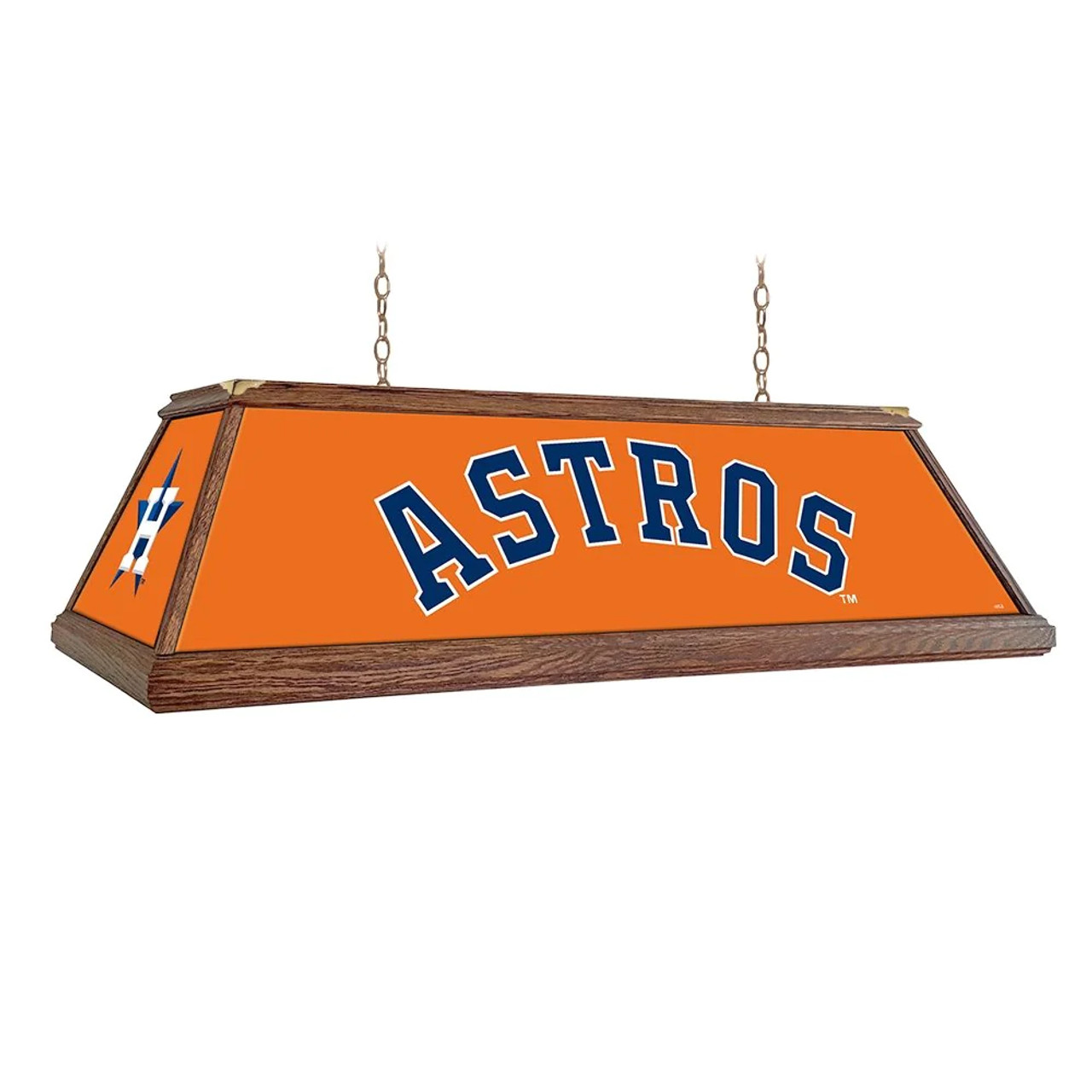 MBASTROS-330-01B, HOU, Houston, Astros, Premium, Wood, Billiard, Pool, Table, Light, Lamp, MLB, The Fan-Brand, "B" Version, 704384965817