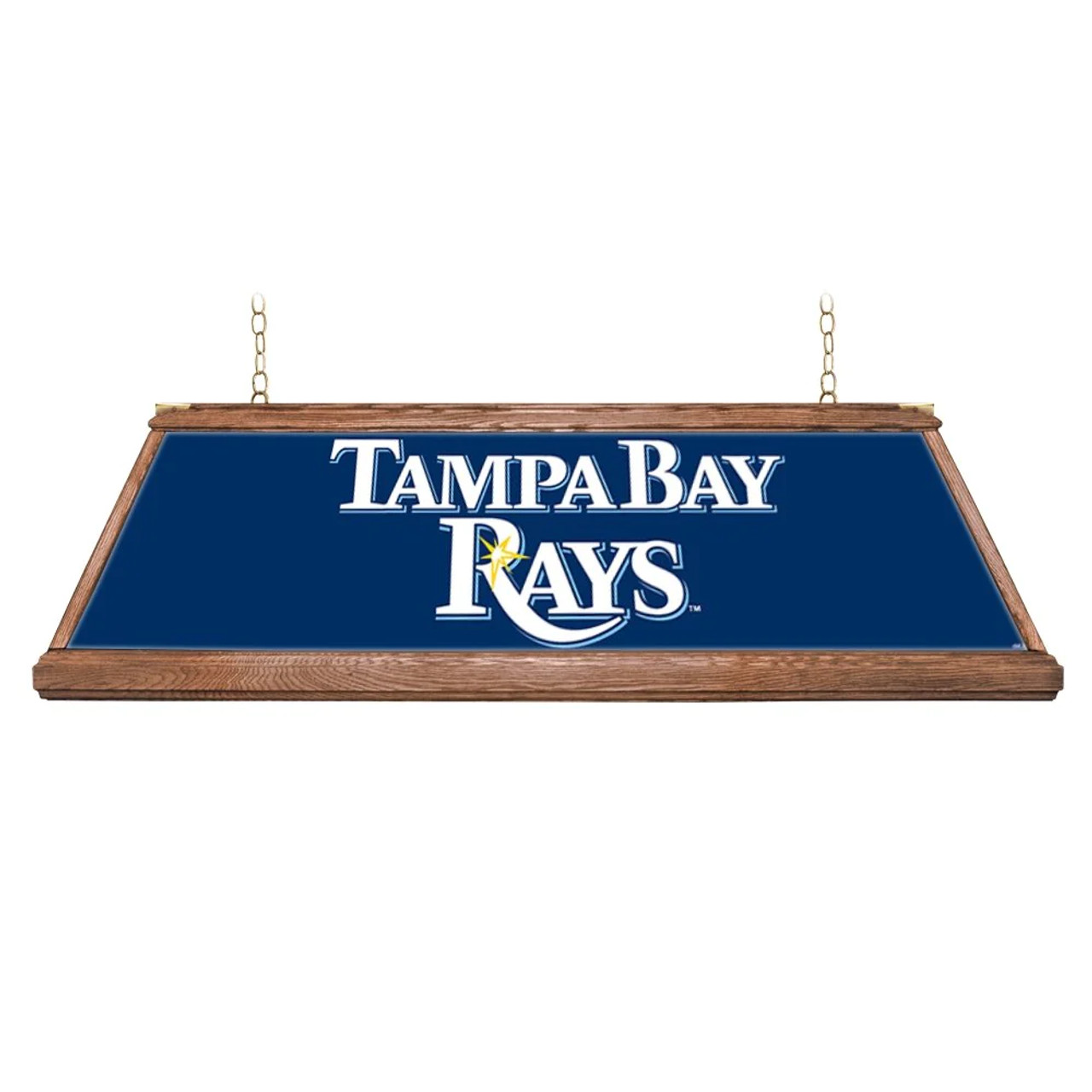 Tampa Bay Rays: Premium Wood Pool Table Light "A" Version