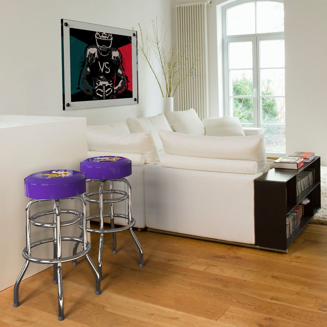 Minnesota Vikings 30" Chrome Bar Stool