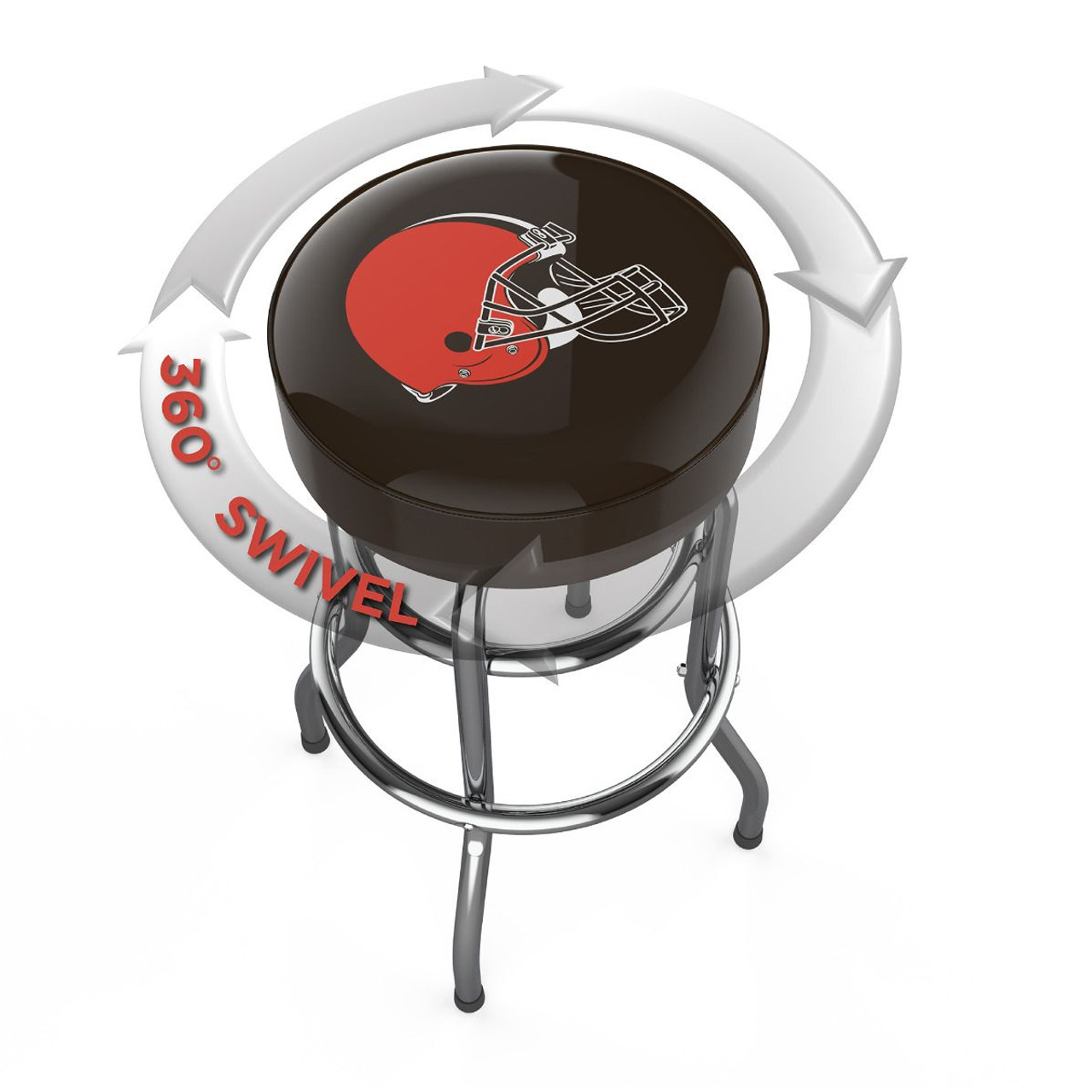 Cleveland Browns 30" Chrome Bar Stool