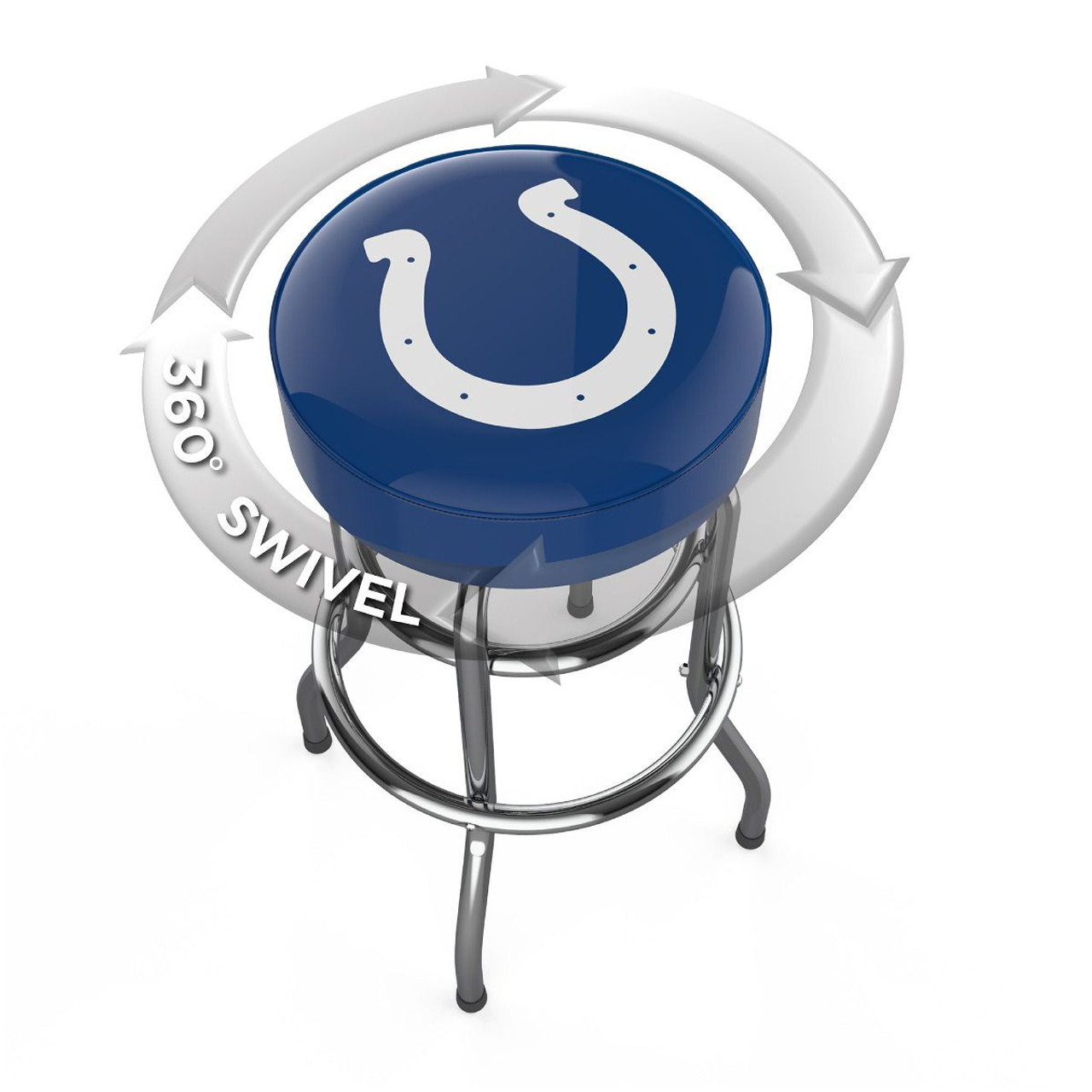 Indianapolis Colts 30" Chrome Bar Stool