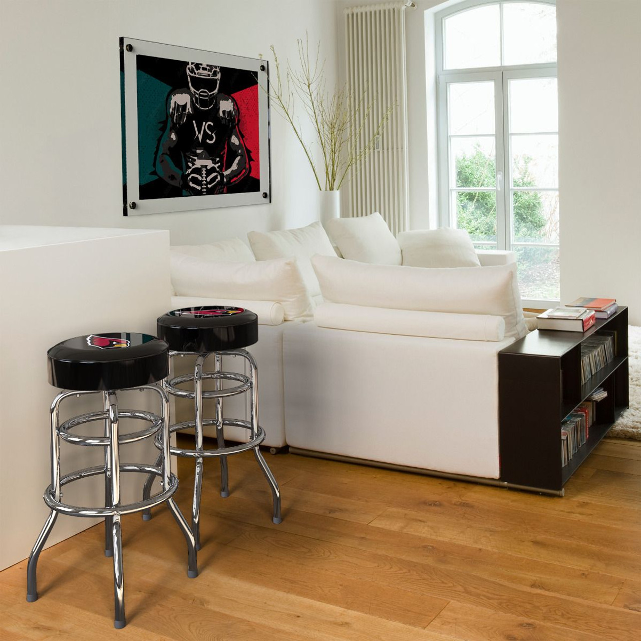 Arizona Cardinals 30" Chrome Bar Stool