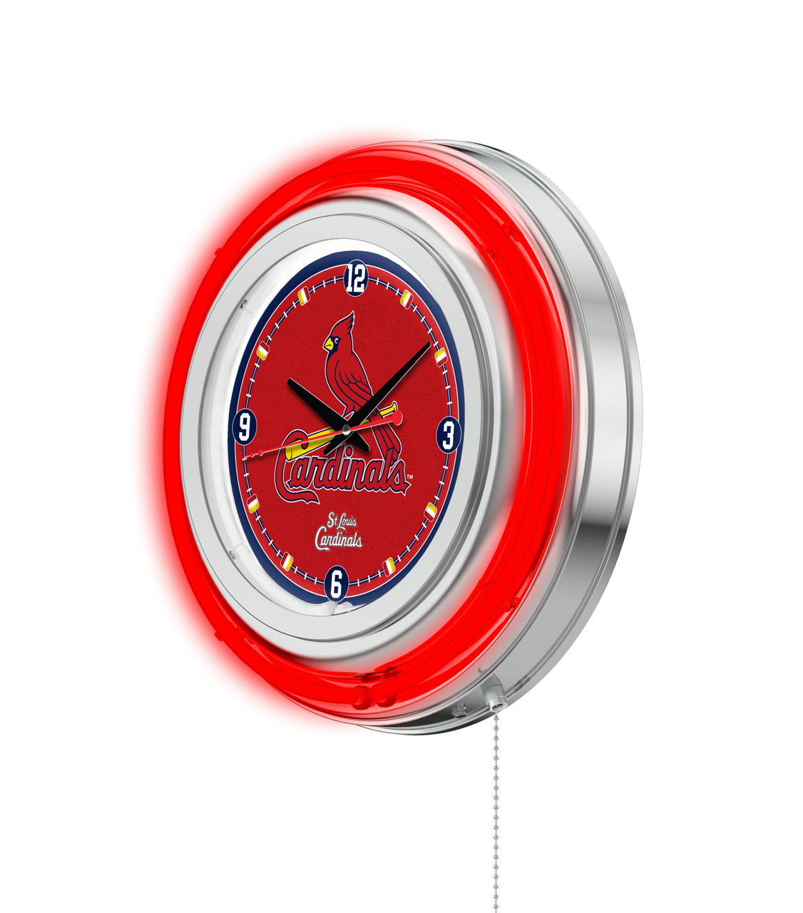 15 St. Louis Cardinals Double Neon Wall Clock, Holland, Clk15MLBStL