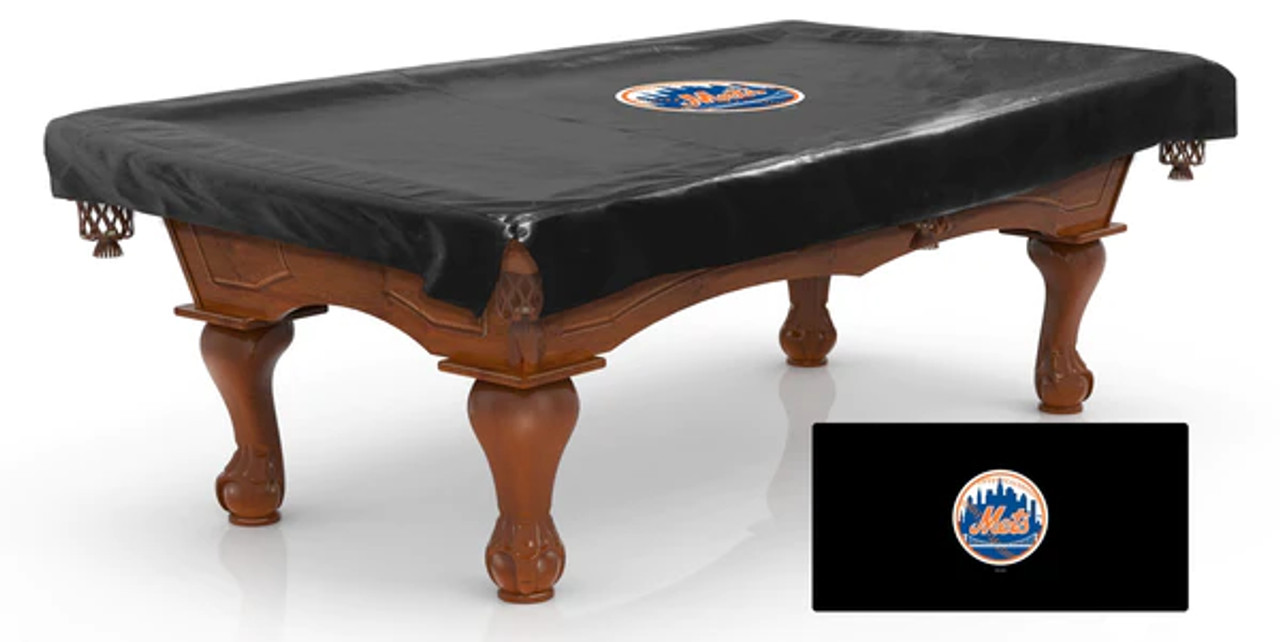 New York, Mets, Pool , Billiard, Table, Marine, Vinyl, Cover, 7', 8', 9', BCV7MLBNYM, 071235125233, BCV8MLBNYM, 071235125561, 071235125561, BCV9MLBNYM, 071235126001, Holland, Bar Stool, Co, Game Room, NYM, NY