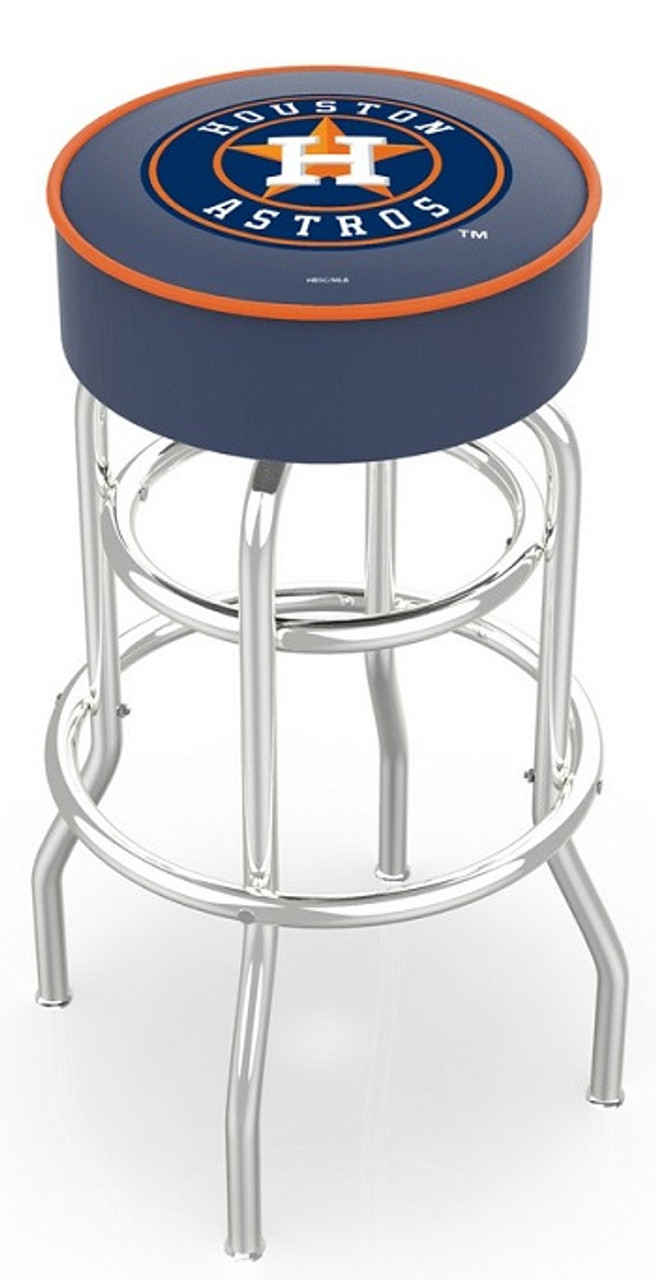 Houston, Astros, L7C1, Chrome, Bar, Counter, swivel, Bar, Stool, Holland Bar Stool, MLB, Man, Fan, Cave, L7C125MLBHou, 071235018689, L7C130MLBHou, 071235019020, HOU, L7C1XXMLBHou