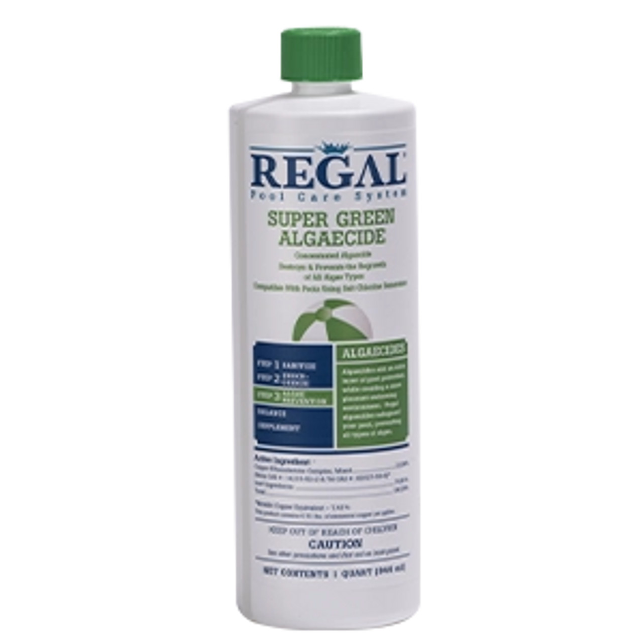 Regal, Pool Chemicals, 1-qt, Super Green, 23%, Copper, Algaecide, 47247600, 035186206168, RGL-50-2674