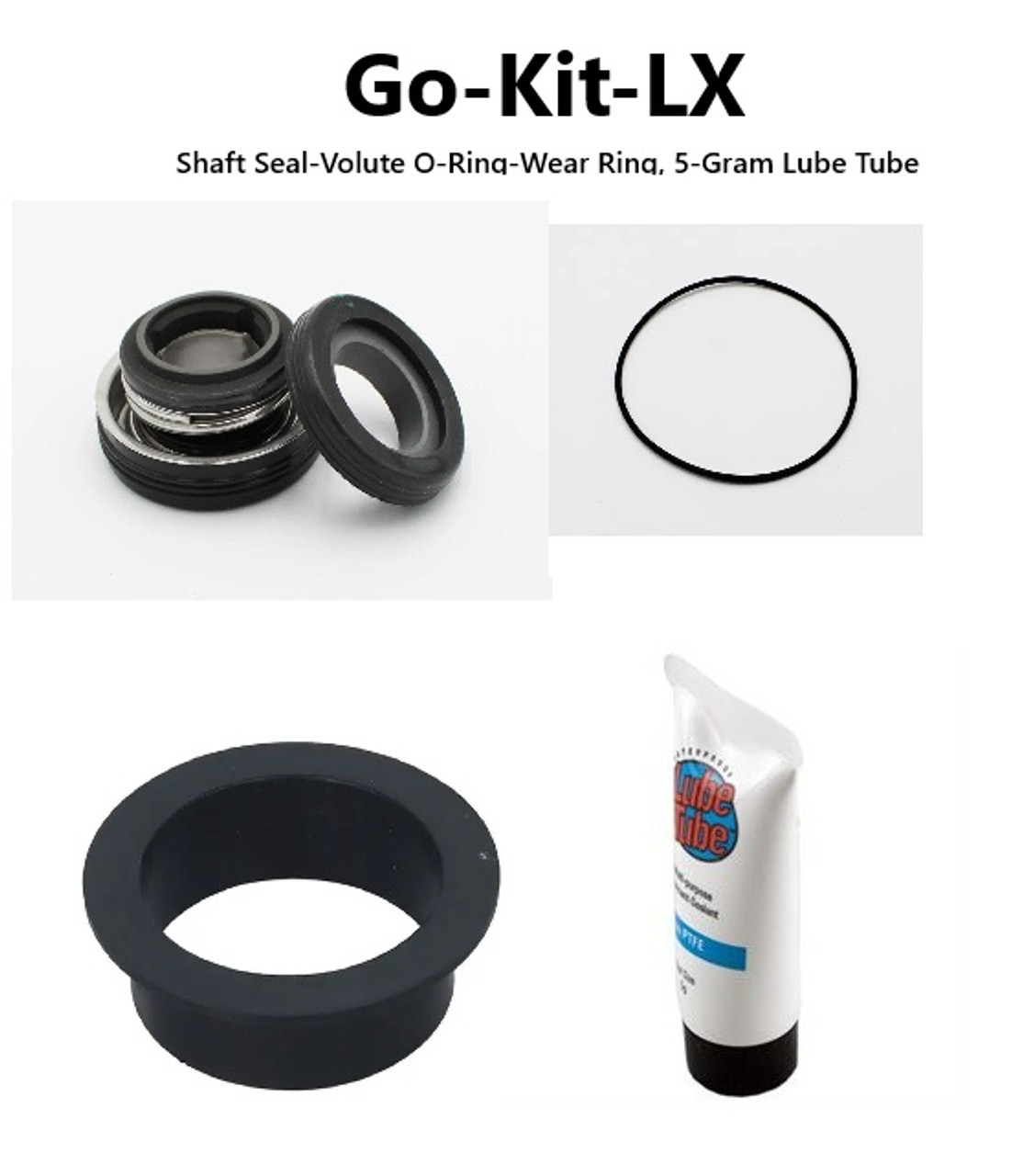 LINGXIAO, LX, Pump, Go-Kit, 48FRm 56FR Pumps, GO-Kit-LX, Shaft Seal, Set, Kit, 10-0074C, 60-0010D