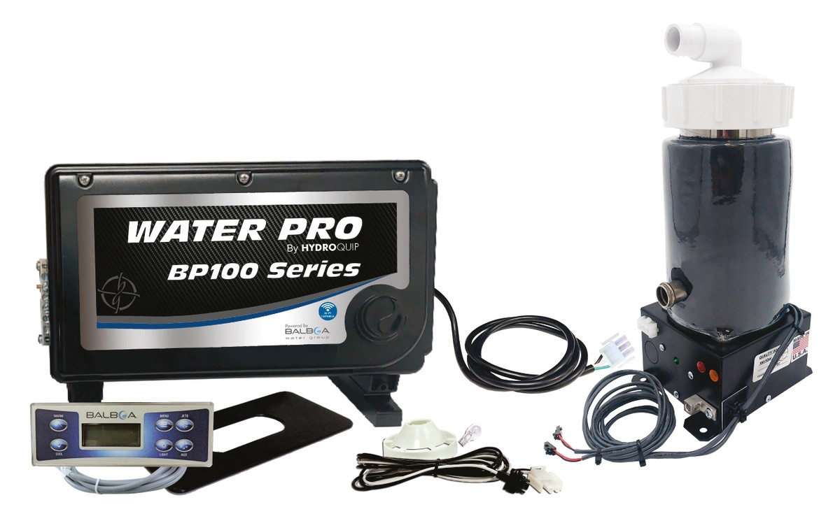 Water Pro, BP100, Retro-Fit, Spa, Control, Pack, 5.5kW, Low, Flow, Heater, TP600, Panel, 50-BP1-600-55-C, HydroQuip 