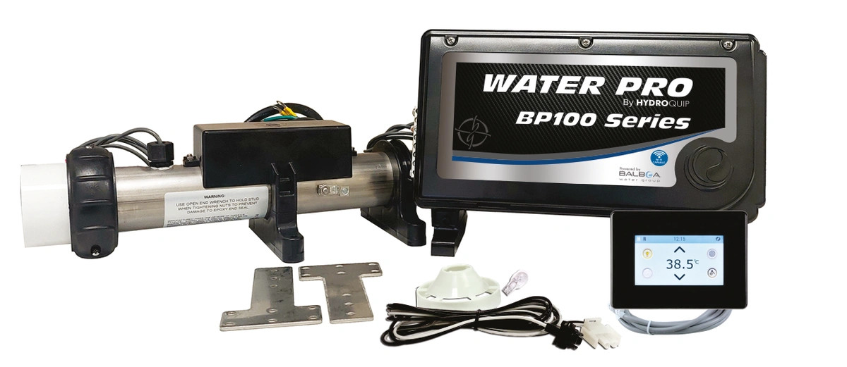 Water Pro, BP100, Retro-Fit, Spa, Control, 5.5kW, Remote, Heater, SpaTouch2, Panel, 50-BP1-SS-55-R, HydroQuip, Pack, Topside
