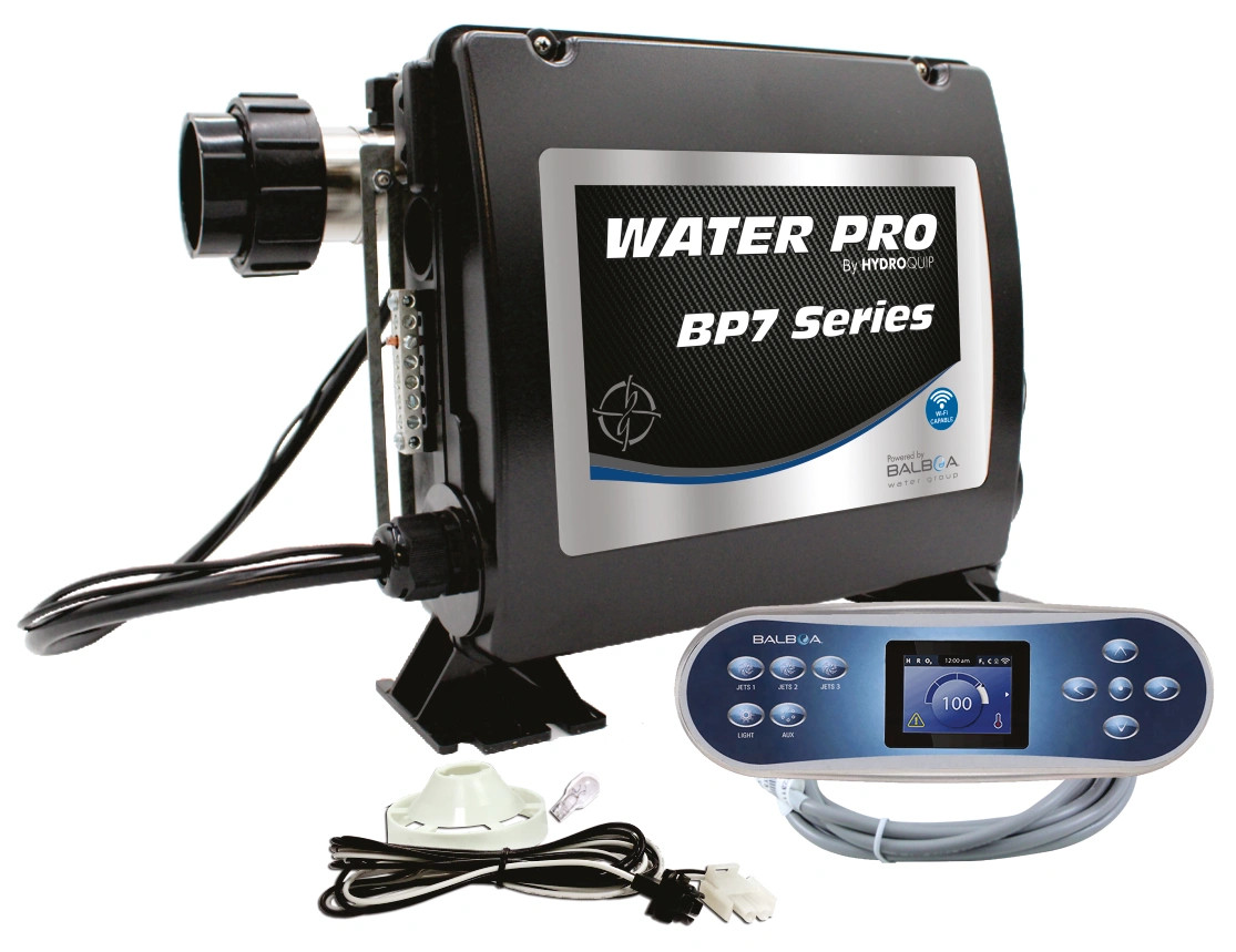 Water Pro, BP7, Retro-Fit, Spa, Control, 4.0kW, Slide, Heater, TP700, Panel, 50-BP7-700-40-S, Pack, Topside, HydroQuip, Balboa
