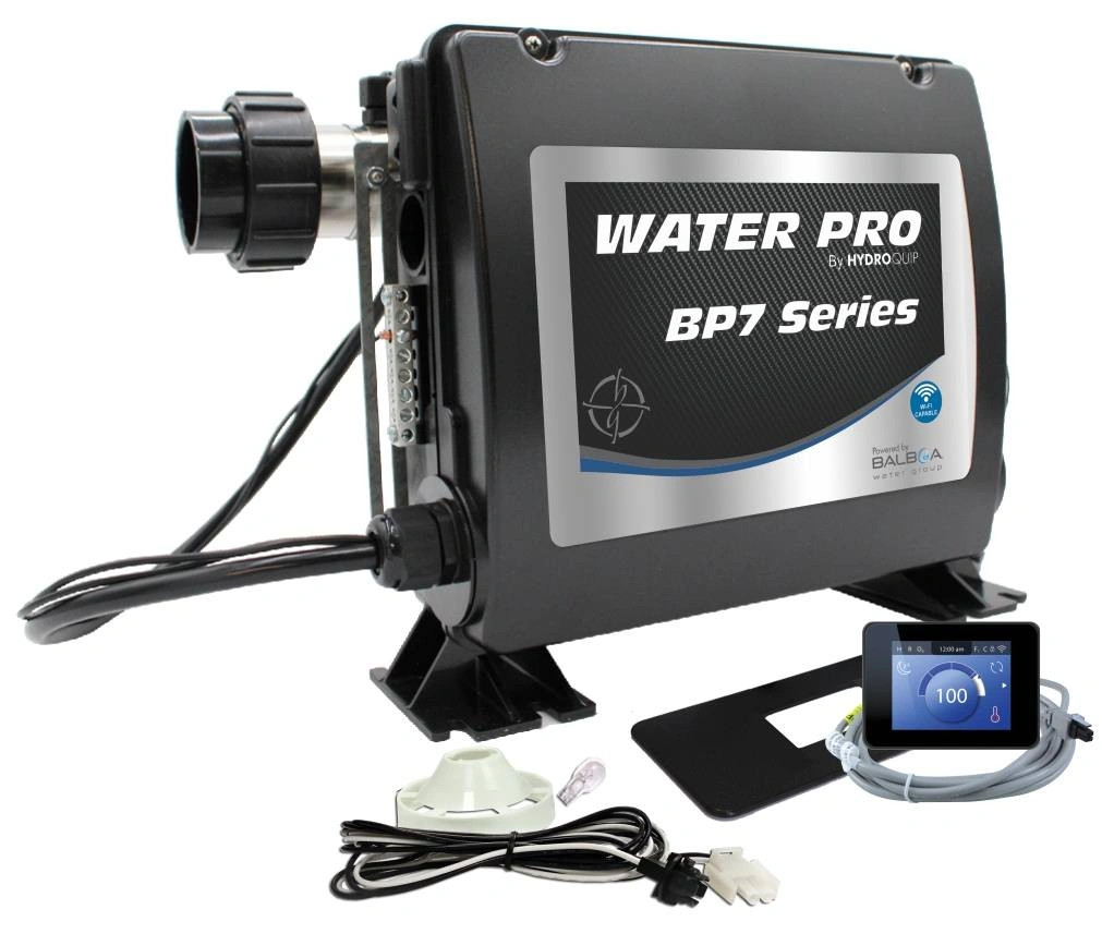Water Pro, BP7, Retro-Fit, Spa, Control, 5.5kW, Slide, Heater, SpaTouch, Mini, 50-BP7-STM-55-S, Pack, Topside, HydroQuip, Balboa