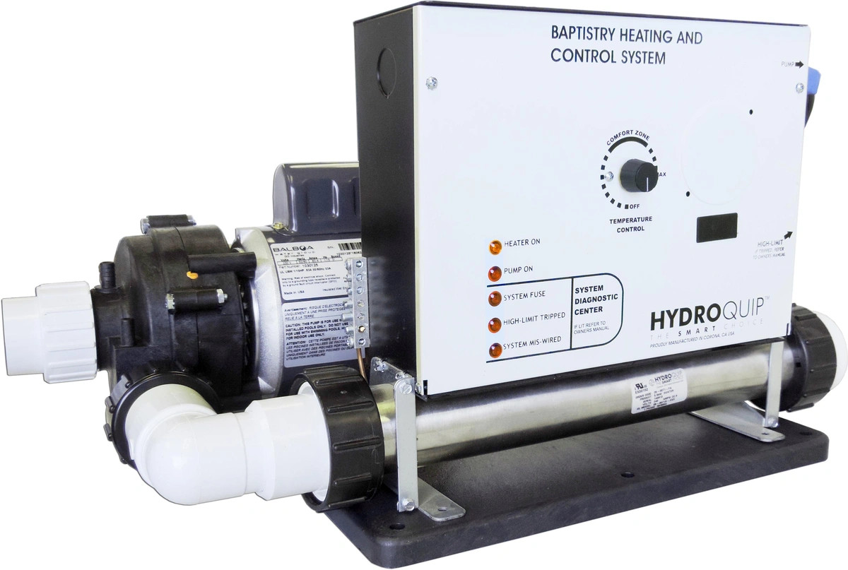 HydroQuip, 5.5kW, 120/240V, Baptismal, Equipment, System, BES-6000, 710033377054, 900111 , 9284-500 , 9284-502 , BES6000 and BES-6000-120/208/240