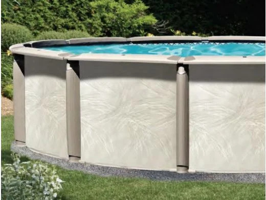 8" Azor-SS 54" Hybrid Frame, SS Service Panel, Liner and Skimmer, 9 Sizes Available, FREE SHIPPING