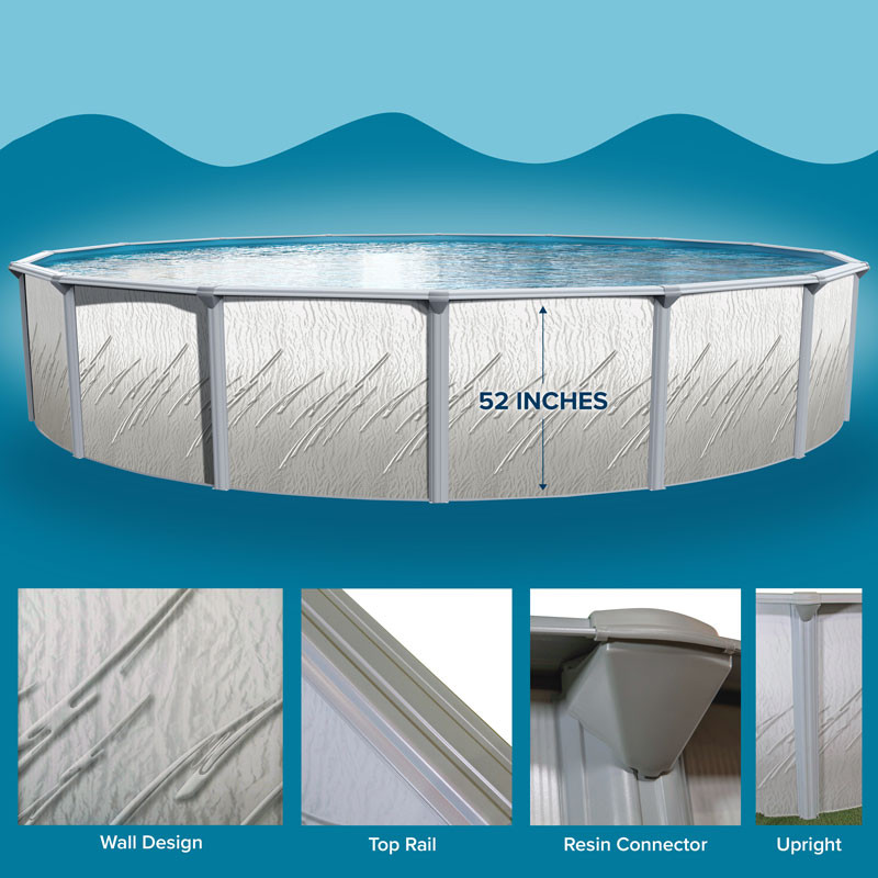 7" Magnus 54" Complete Pool Package, 9 Sizes Available, FREE SHIPPING