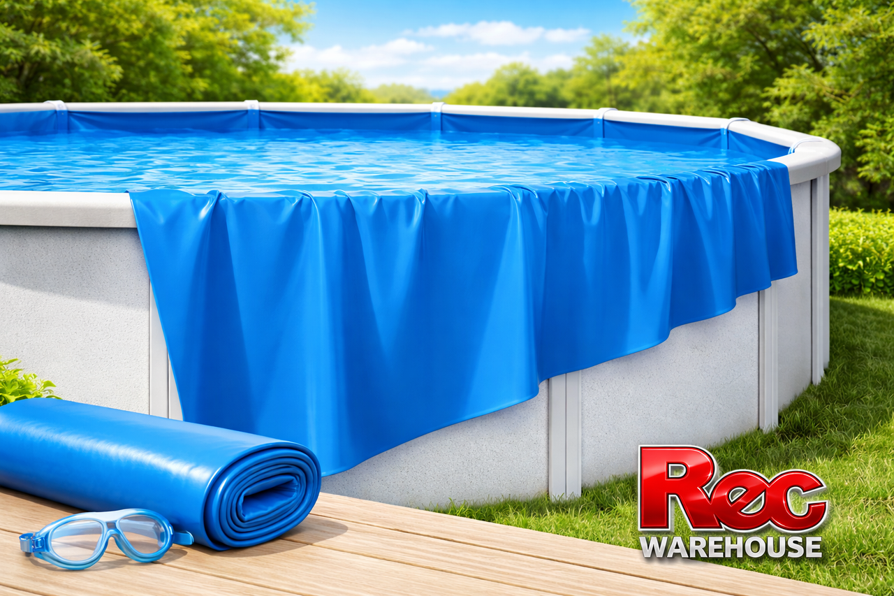 18'x33', Oval, Solid, Blue, Overlap, Liner,  Above Ground, Swimming, Pool, 48, 52, Sidewall, inch, replacement, Swimline, 723815204127, LI183320