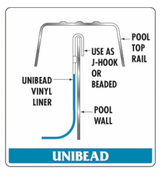27' Mystri Gold Unibead Liner for a 54" Above Ground Swimming Pool 