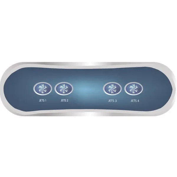 Balboa AX40 4-Button Auxiliary Topside Control Panel (Jets 1–4 Configuration)