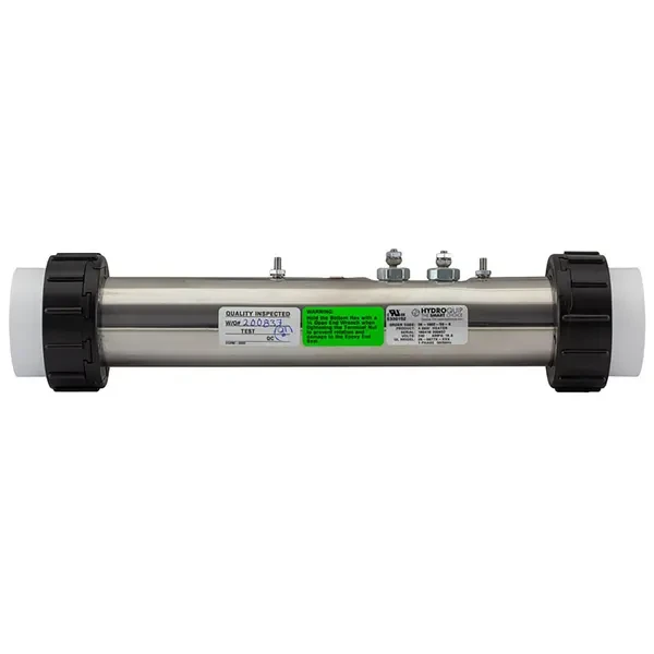 Cal Spa 2001, 2.5kW Flo-Thru Heater Assembly 26-2001-3S-K - Front View