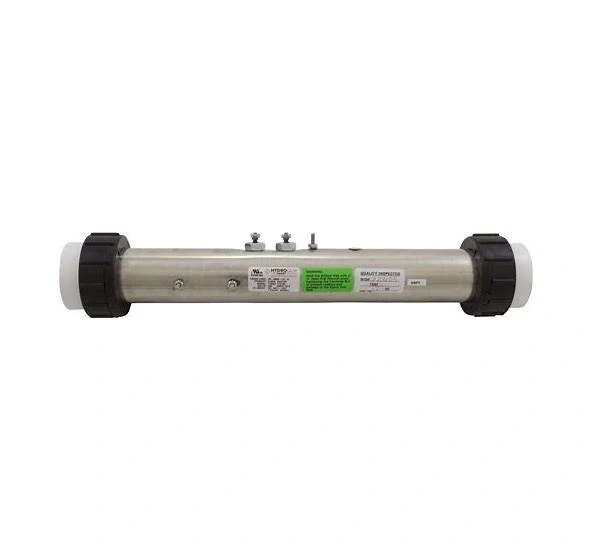 Gecko S-Class 0800, 4.0kW Titanium Flo-Thru Heater Assembly 26-0800-5T-K - Front View