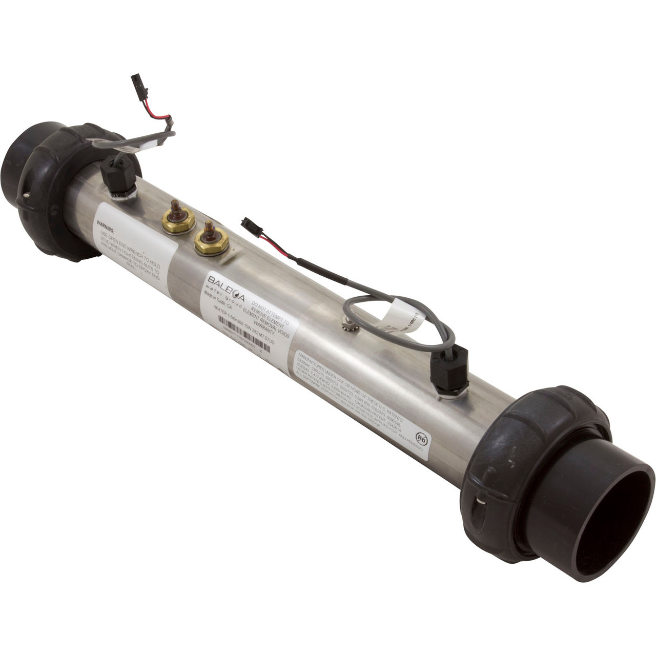 Balboa 58083, G7510 M7 FloThru Heater Reverse Angle View