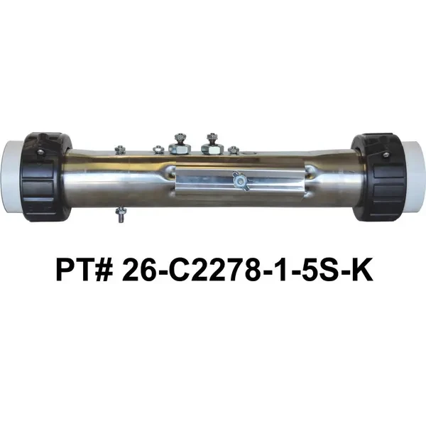 Marquis Spa C2278-1, 4.0kW Flow-Thru Heater Assembly 26-C2278-1-5S-K - Front View