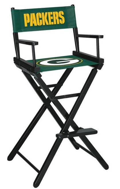 100-1001, Green Bay, GB, Packers, Bar, Height, Directors Chair, FREE SHIPPING, NFL