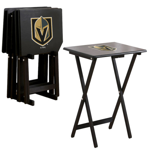 86-4032, Las, Vegas, Golden, Knights, TV, Snack, Tray, Set, NHL, FREE SHIPPING, 720801864327