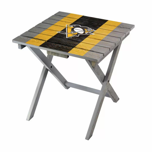 844-4031 Pittsburgh, PIT, Penguins, Folding, Adirondack, Table, FREE SHIPPING, Imperial, NHL, Wood, Outdoor, 720801844312