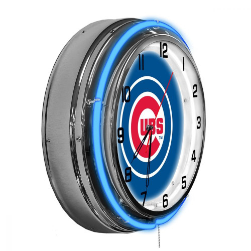 656-2005, Chicago, Cubs, 18", Neon, Clock, MLB, Imperial, Logo, FREE SHIPPING