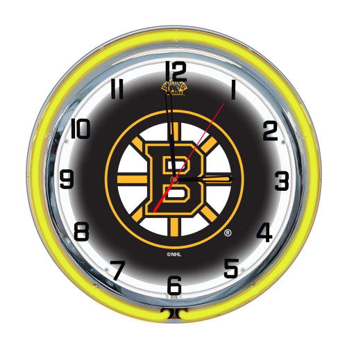 656-4001, Boston, Bruins, 18", Neon, Clock, NHL, Imperial, Logo, FREE SHIPPING, 720801958897