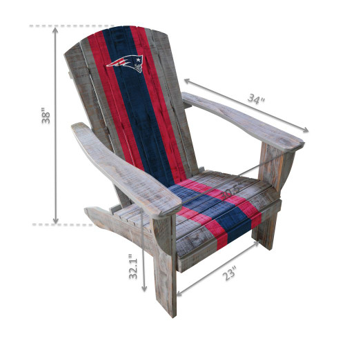 511-1011, New England, NE, Patriots, Wood, Adirondack, Chair, NFL, Imperial, FREE SHIPPING, 720801110110