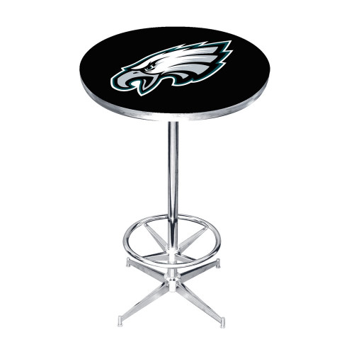 84-3037, Philadelphia, Philly,  Eagles, 27", Chrome, Pub, Table, FREE SHIPING, Logo, NFL, Imperial