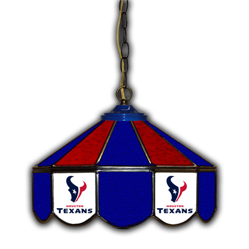 133-1034, Houston, Texans, 14", Glass, Pub, Light, FREE SHIPPING, Hanging, Imperial