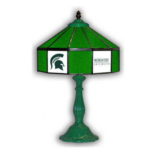 359-3016, Michigan State, MI, ST,  Spartans, 21", Glass, Table, Lamp, FREE SHIPPING, NCAA, Imperial