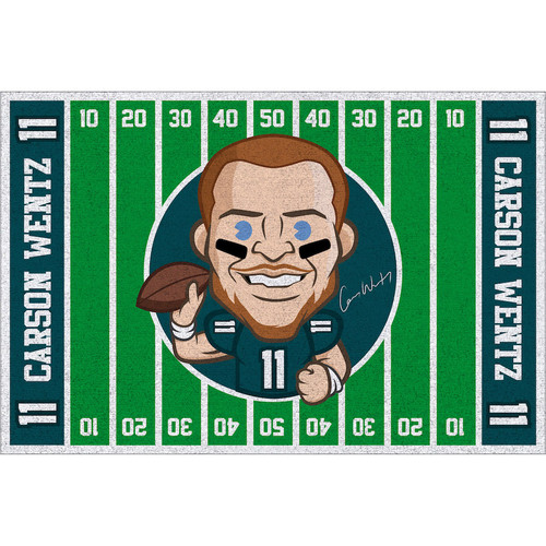 520-5056, Carson Wentz, 4'x6',  Players, Homefield, Stainmaster®, Area Rug, FREE SHIPPING. Indianapolis, Indy, IN, Colts, QB, Quarterback,' NFL, Imperial