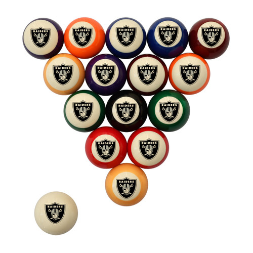 560-1010, Las Vegas, Raiders, LV, Retro, Pool, Billiard, Ball, Set, FREE SHIPPING, NFL, Pool, Imperial, 720801113753