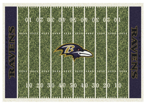 520-5025, Baltimore, Ravens, Bal, 4'x6', Homefield, Rug, Stainmaster. NFL, Imperial