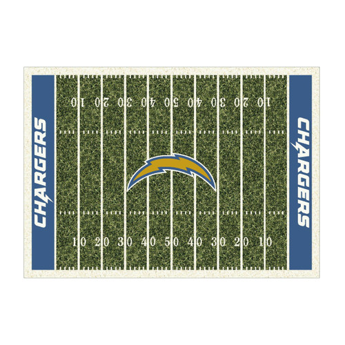 520-5036, Los Angeles, Chargers, LA, LAC, 4'x6', Homefield, Rug, Stainmaster. NFL, Imperial