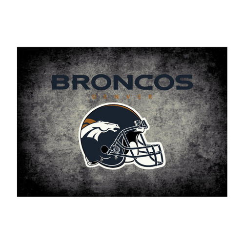 526-5003. Denver, DEN, Broncos, 6'X8', Distressed, Rug, GB, NFL, Imperial