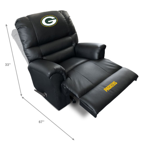 503-5001, Green Bay, GB, Packers, Sports, Leather, Faux, Recliner, Comfortable, NFL, Imperial, 720801535012