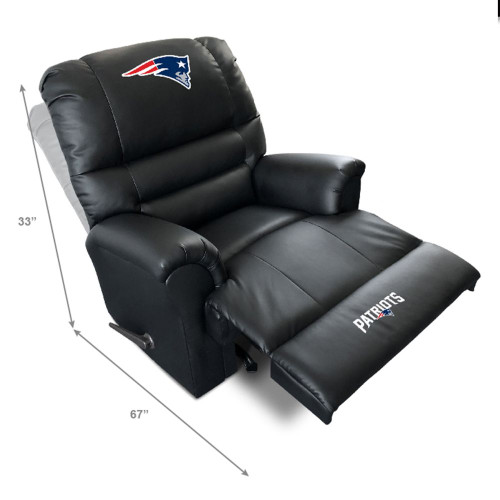 503-5011, New England, NE, Pats, Patriots , Sports, Leather, Faux, Recliner, Comfortable, NFL, Imperial