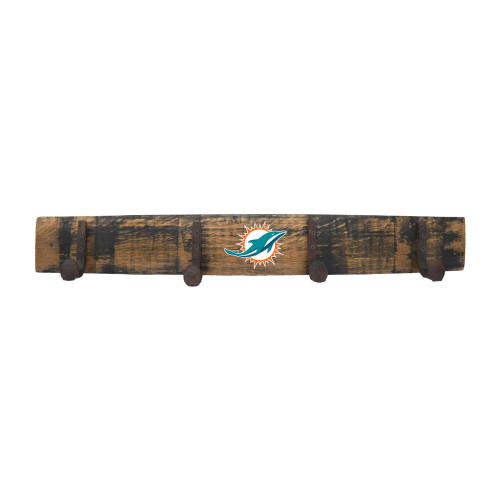 653-1008, Miami, MIA, Dolphins, Oak, Whiskey, Barrel, Coat, Rack,720801111278, NFL, Imperial