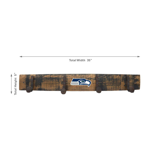 653-1024, Seattle, SEA, Seahawks, Oak, Whiskey, Barrel, Coat, Rack,720801111537, NFL, Imperial