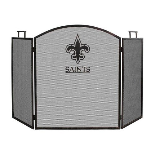 536-1002, New Orleans, NOS, Nola, Saints, Fireplace, Screen, Wrought Iron, Bronze, NFL, Imperial, 720801536316