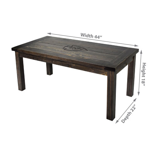 720801746647, Kansas City, KC, Chiefs, Reclaimed, Coffee, Table, NFL, Imperial, 587-1006