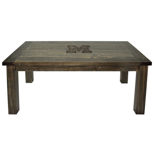 720801746760, Michigan, MI, Wolverines, Reclaimed, Coffee, Table, NCAA, Imperial, 587-3009